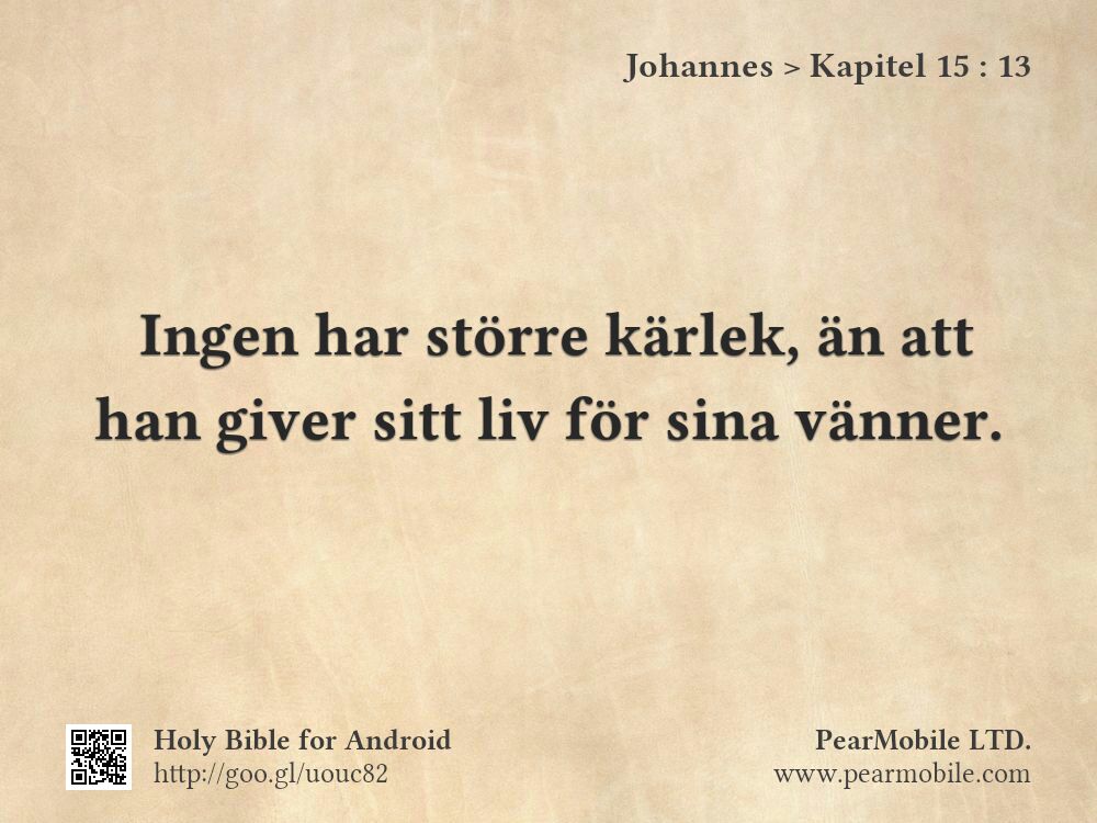 Johannes, Kapitel 15:13